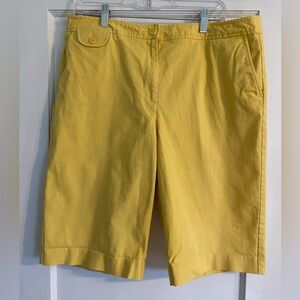 Talbots Yellow Women's Bermuda Shorts